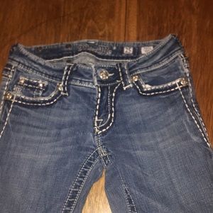 Jeans with rhinestones